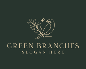 Nature Bird Branch logo design