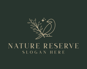 Nature Bird Branch logo design