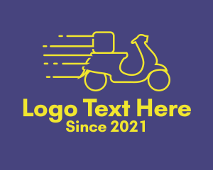 Yellow Delivery Motorbike logo