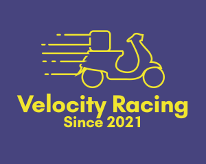 Yellow Delivery Motorbike logo