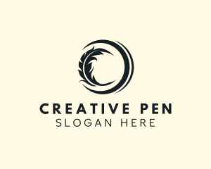 Feather Publishing Writer logo design