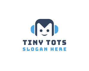 Cute Toy Robot logo design