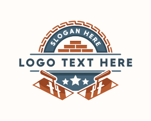 Masonry Bricklaying Construction Logo