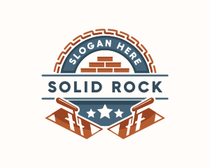 Masonry Bricklaying Construction logo design