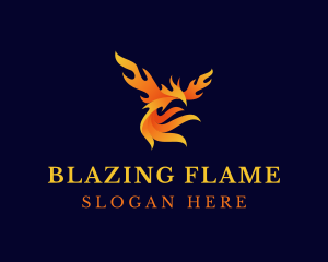 Blazing Mythical Bird logo design