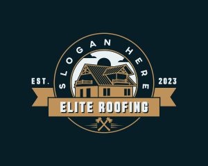 Roof Cabin Roofing logo design