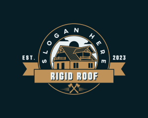 Roof Cabin Roofing logo design