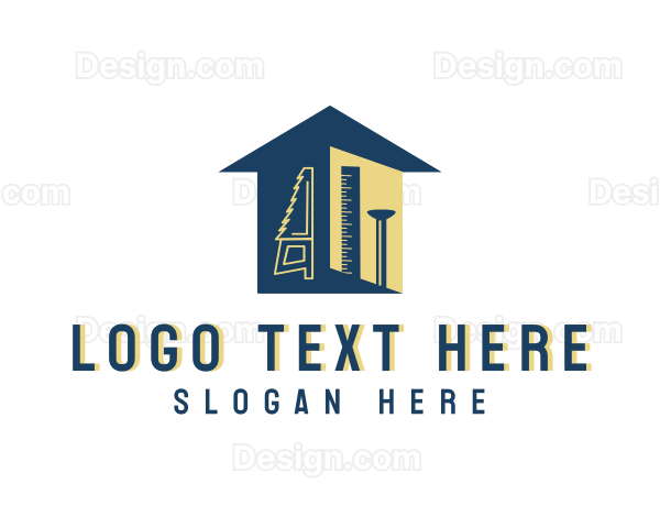 House Handyman Tools Logo