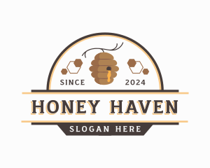 Beehive Honey Farm logo design