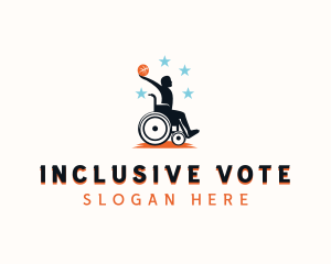 Disabled Basketball Paralympic logo design