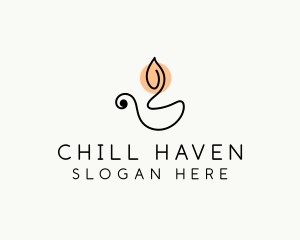 Candle Light Spa logo design