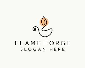 Candle Light Spa logo design