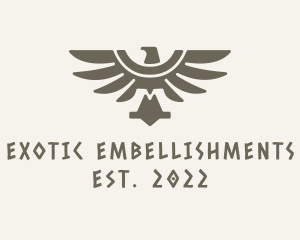 Ethnic Mayan Eagle logo design