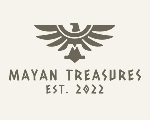 Ethnic Mayan Eagle logo