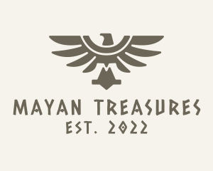 Ethnic Mayan Eagle logo design