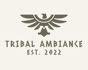 Ethnic Mayan Eagle logo design