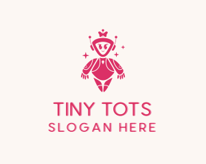 Girl Robot Toy logo design