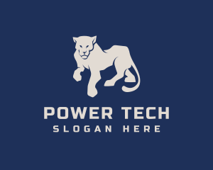 Wild Panther Feline  Logo