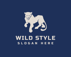 Wild Panther Feline  logo design