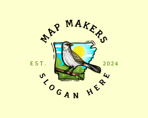 Arkansas Northern Mockingbird logo design