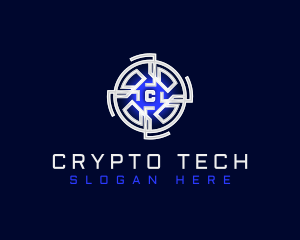 Digital Cryptocurrency Tech logo design