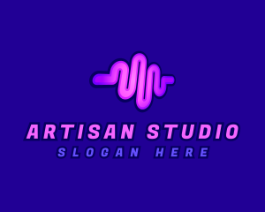 Studio Audio Wave logo design