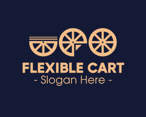 Cart Wagon Wheels logo design