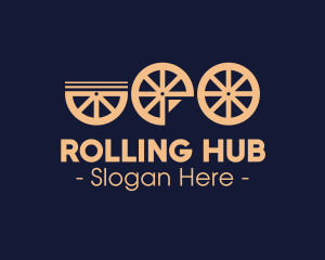 Cart Wagon Wheels logo design