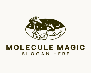 Mushroom Plant Magical logo design