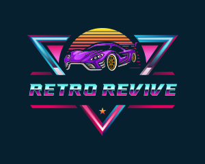 Retro Car Detailing logo design