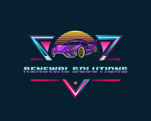 Retro Car Detailing logo design