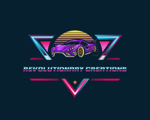 Retro Car Detailing logo design