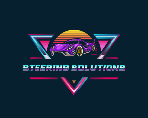 Retro Car Detailing logo design