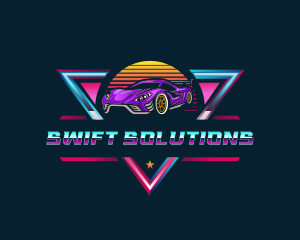 Retro Car Detailing logo design