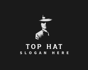 Gentleman Fashion Hat logo design