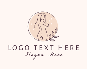 Aesthetic Nude Woman Body logo