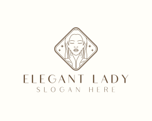 Cosmetic Face Lady logo design