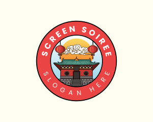 Cultural Chinese Temple logo design