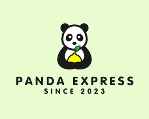 Panda Bear Lemon logo design