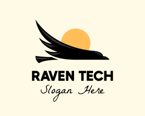 Flying Raven Sunset logo