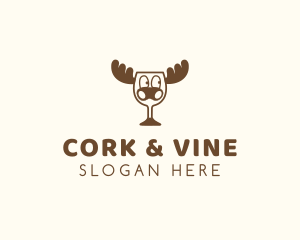 Wild Moose Wine logo design