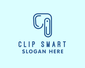 Elephant Paper Clip logo design