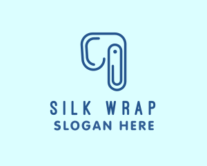 Elephant Paper Clip logo design