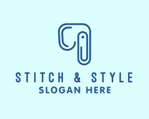 Elephant Paper Clip logo design