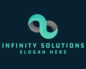 Gradient Infinity Loop logo design