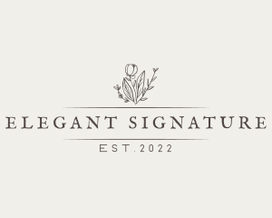 Elegant Garden Boutique  logo design