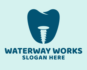 Blue Tooth Screw logo design