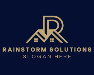 Realty House Letter R logo design