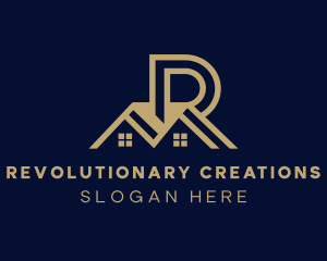 Realty House Letter R logo design