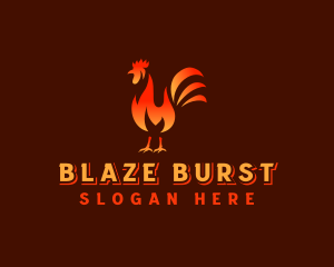 Chicken Flame Restaurant logo design